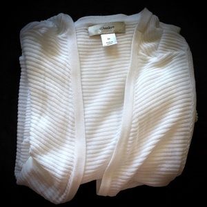White Lightweight Cardigan Sz 2x